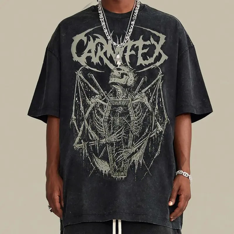 Dark Grunge Carnifex Satanic Skull Top vintage Goth  Shirt Hoodie, Sweatshirt | UrbanDripWear.com