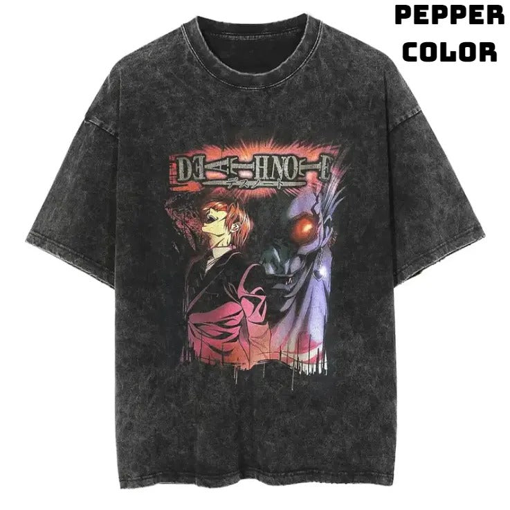 Dark Manipulation Vintage Graphic Tees, Ryuk Tshirt, Death Note Shirts, Anime Clothing, Unisex Manga Anime Shirt Top...