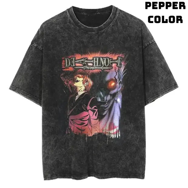 Dark Manipulation Vintage Tee, Ryuk T-Shirt, Death Note Shirt, Vintage Graphic Tees, Unisex Anime Manga Shirt Menswear...
