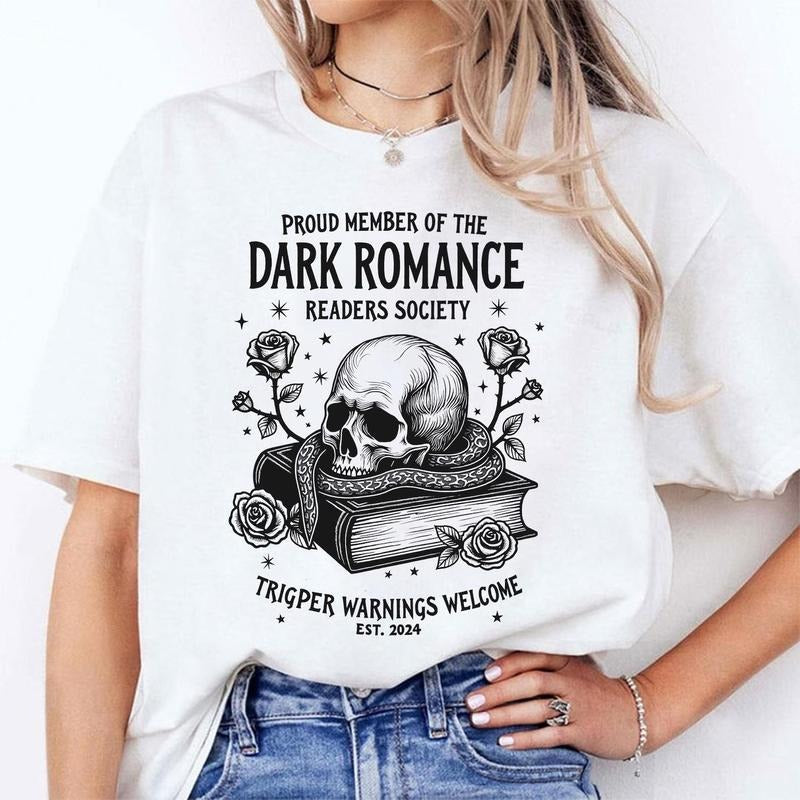 Dark Romance Readers Society Sweatshirt, Spicy Book Lover Sublimation, Smut Lover Gift, Morally Grey Bookish Shirt, Dark...