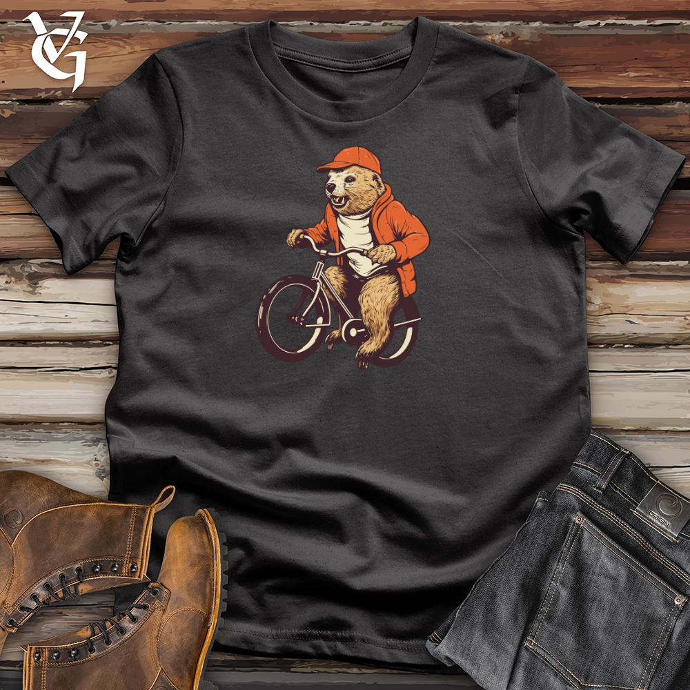 Vintage Pedaling Beaver Cotton Tee