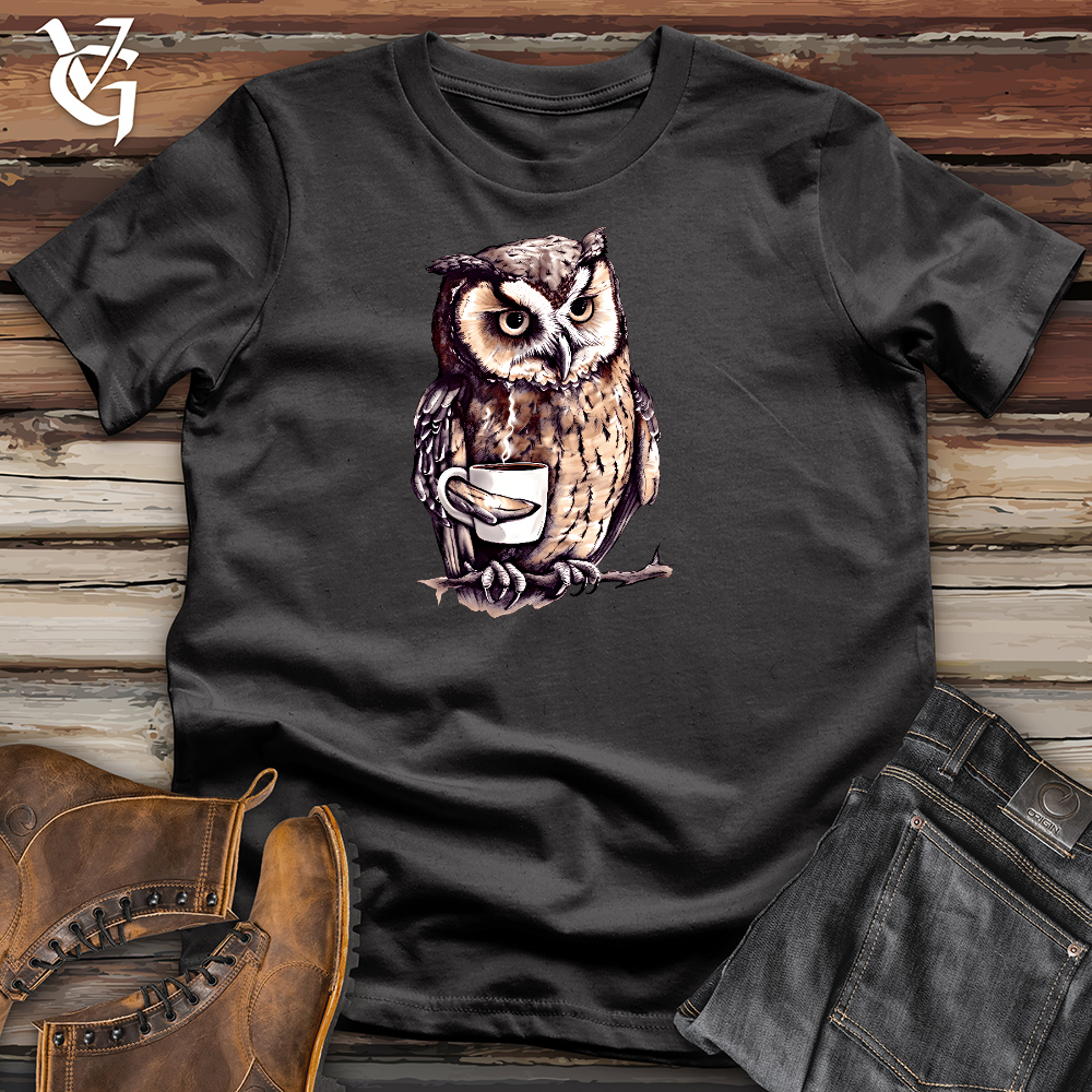 Caffeinated Owl Cotton Tee