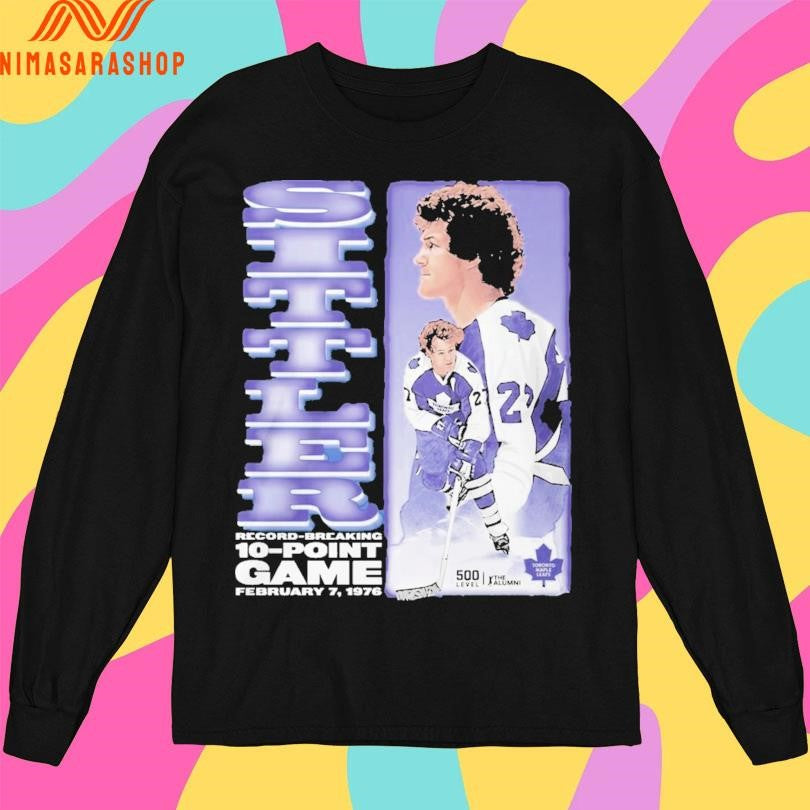 Darryl Sittler 10 Point Game 50th Anniversary February 7 1976 Shirts