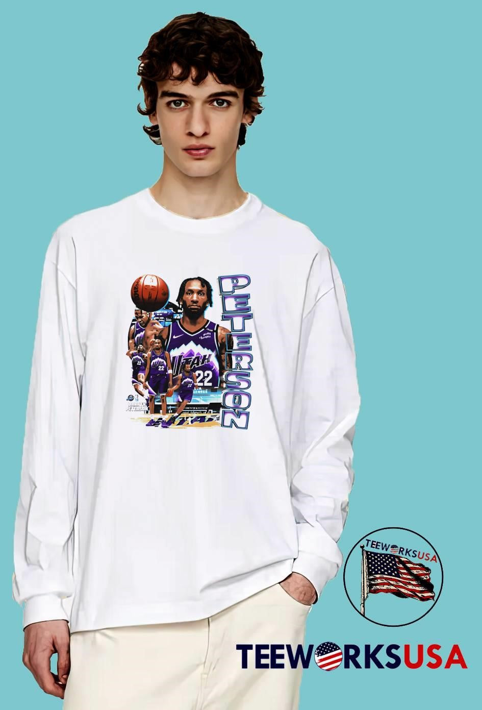 Darryn Peterson Basketball Utah Jazz Shirt