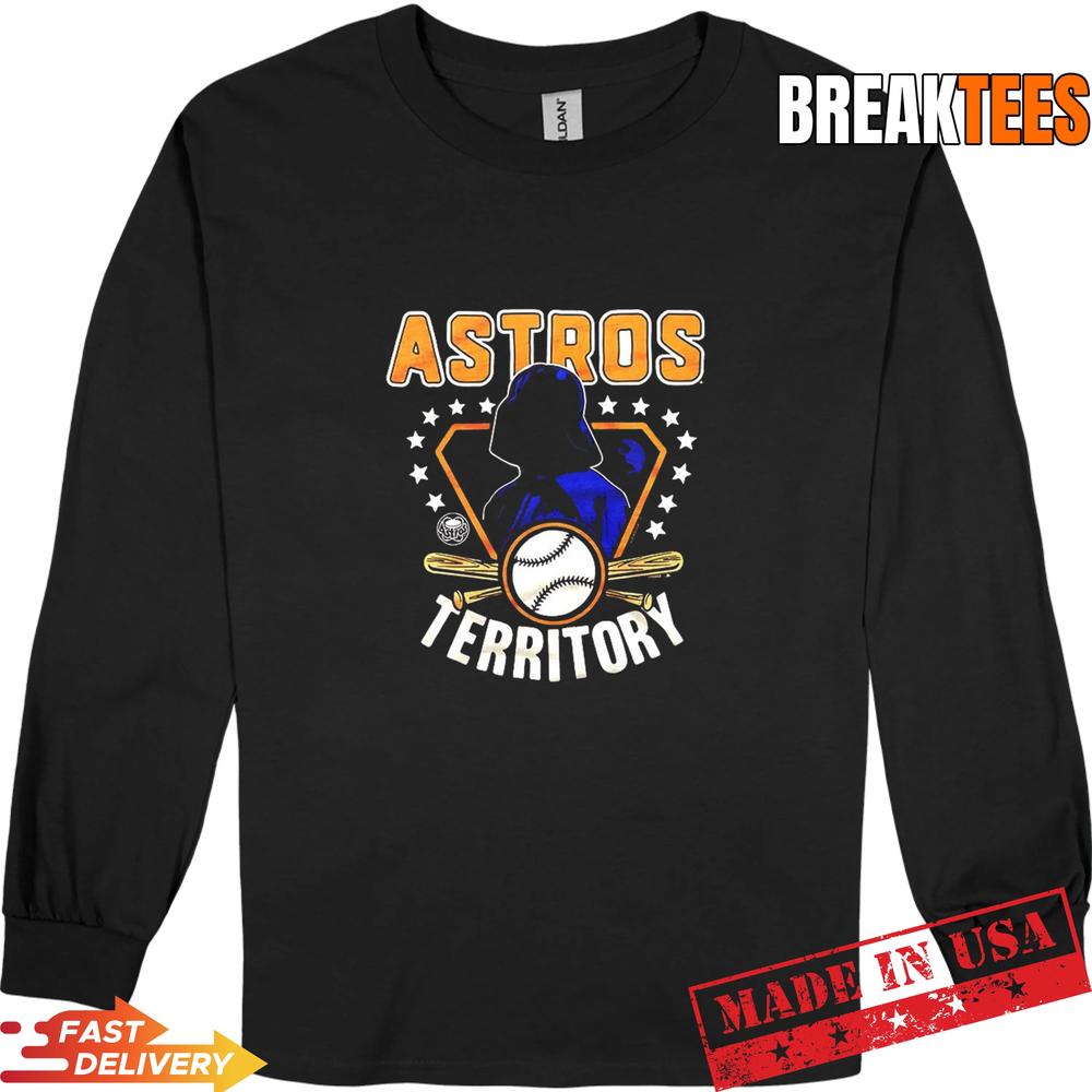 Darth Vader Star Wars Territory Houston Astros Baseball T-Shirt