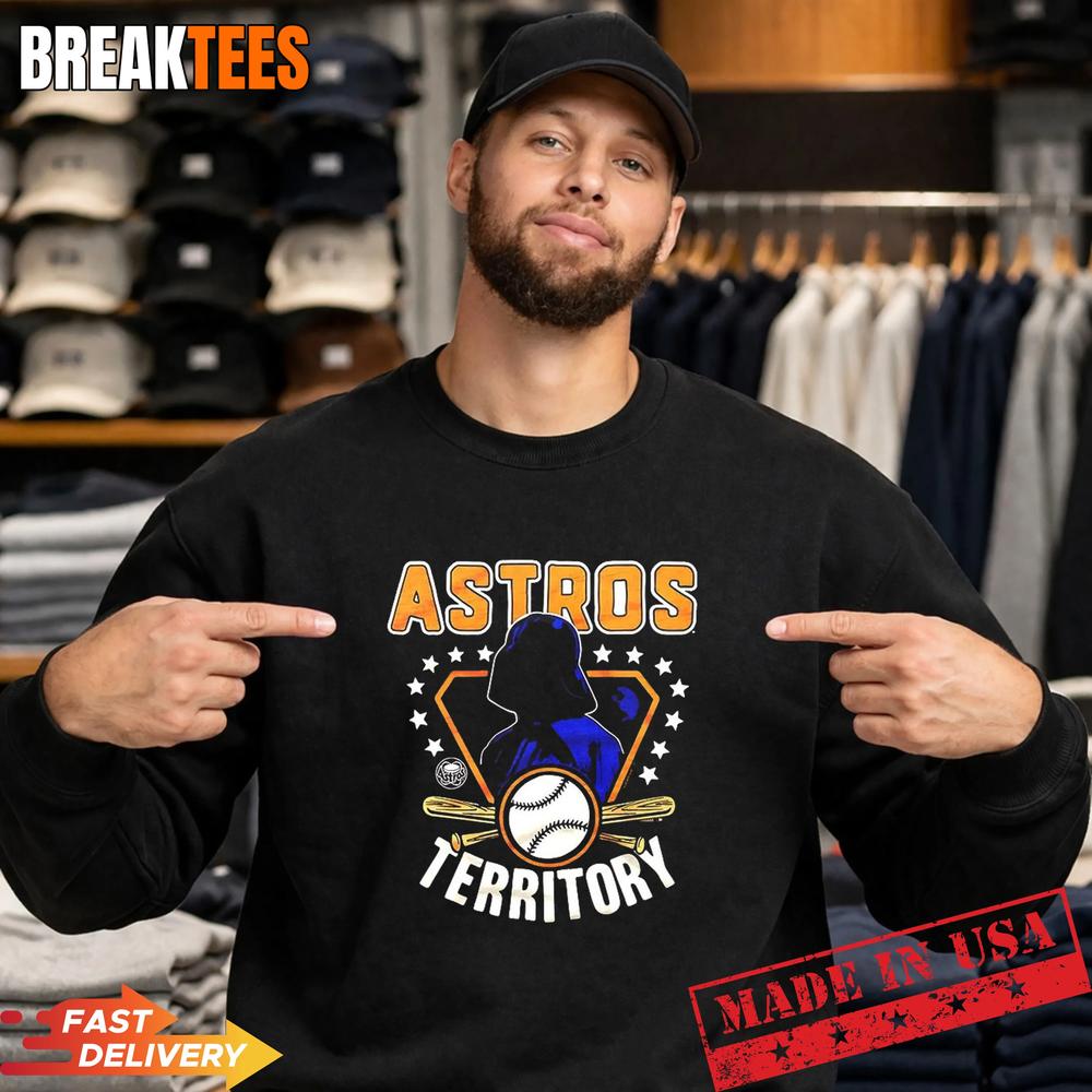 Darth Vader Star Wars Territory Houston Astros Baseball T-Shirt