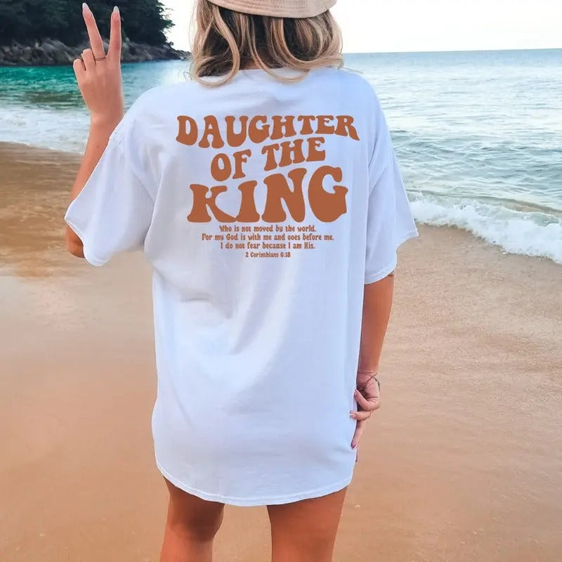 Daughter Of The King Shirt, Aesthetic Christian Shirt, Women's Religious Shirt Cotton Womenswear Hoodie, Sweatshirt