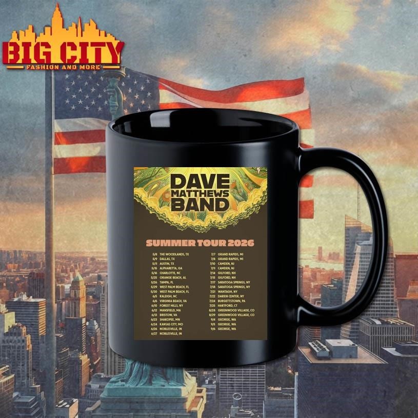 Dave Matthews Band Summer Tour 2026 North America Schedule Dates Wall Decor Poster Shirt