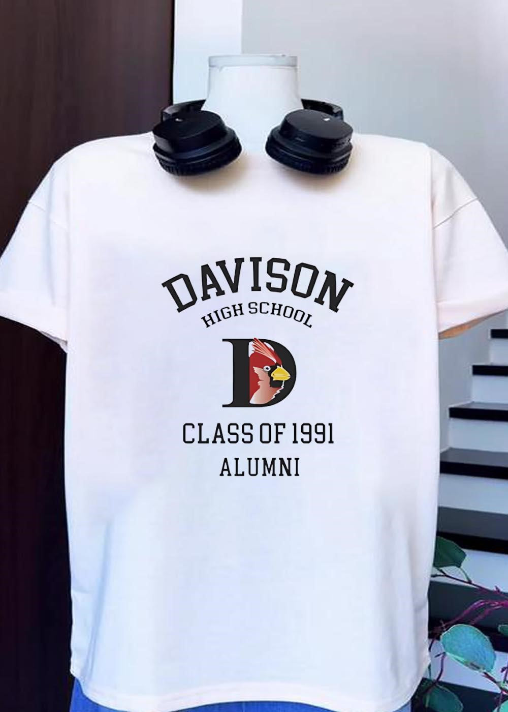Davison High School Class of 1991 Alumni Cardinal Logo Shirt