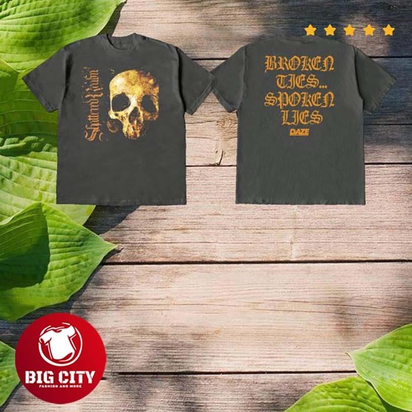 Daze Style Shattered Realm Skull Two Sided Shirt