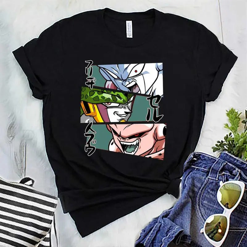 Dbz Villains T-Shirt Sweatshirt, Hoodie, Comfort Colors | UrbanDripWear.com