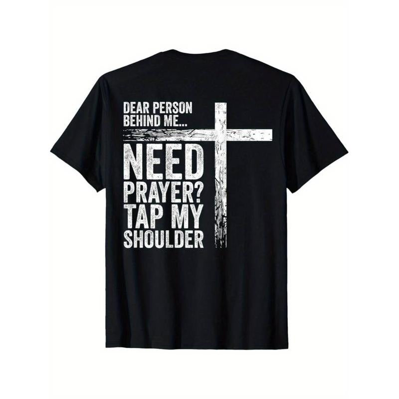 Dear Person Behind Me Need Prayer Tap My Shoulder (On Back) T-Shirt Hoodie, Sweatshirt | UrbanDripWear.com