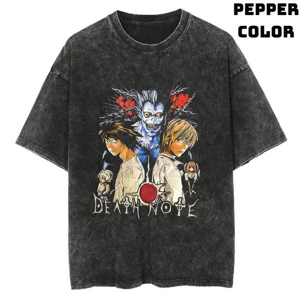 Death Cast Yagami & L Vintage Tee, Ryuk T-Shirt, Death Note Shirt, Vintage Graphic Tees, Unisex Anime Manga Shirt Top...