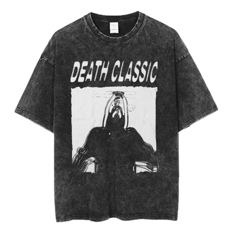 Death Classic Graphic Tee, Grunge Noise Rock Streetwear Shirt, Edgy Underground Music Style, Unisex Altcore Aesthetic Top...
