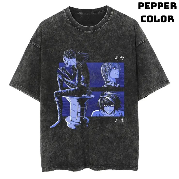 Death Man Vintage Graphic Tees, Ryuk Tshirt, Death Note Shirts, Anime Clothing, Unisex Manga Anime Shirt Top Menswear...