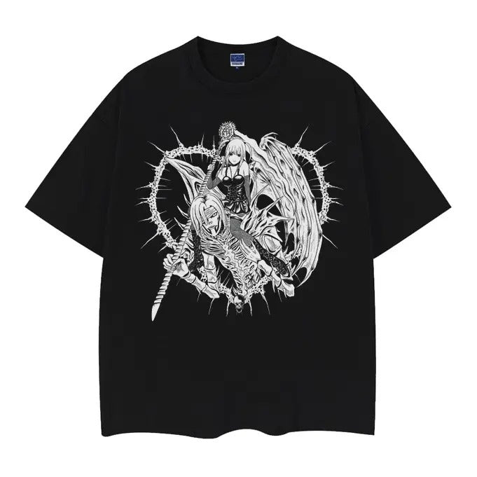 Death Note "Misa Amane" Heavyweight Vintage Tee 100% Cotton OVERSIZED Anime T-shirt Menswear Top Casual Streetwear Baggy...