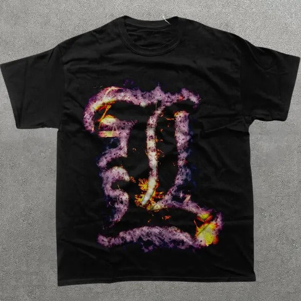Death Note L Vintage Tee, Ryuk T-Shirt, Death Note Shirt, Vintage Graphic Tees, Unisex Anime Manga Shirt Top Menswear...