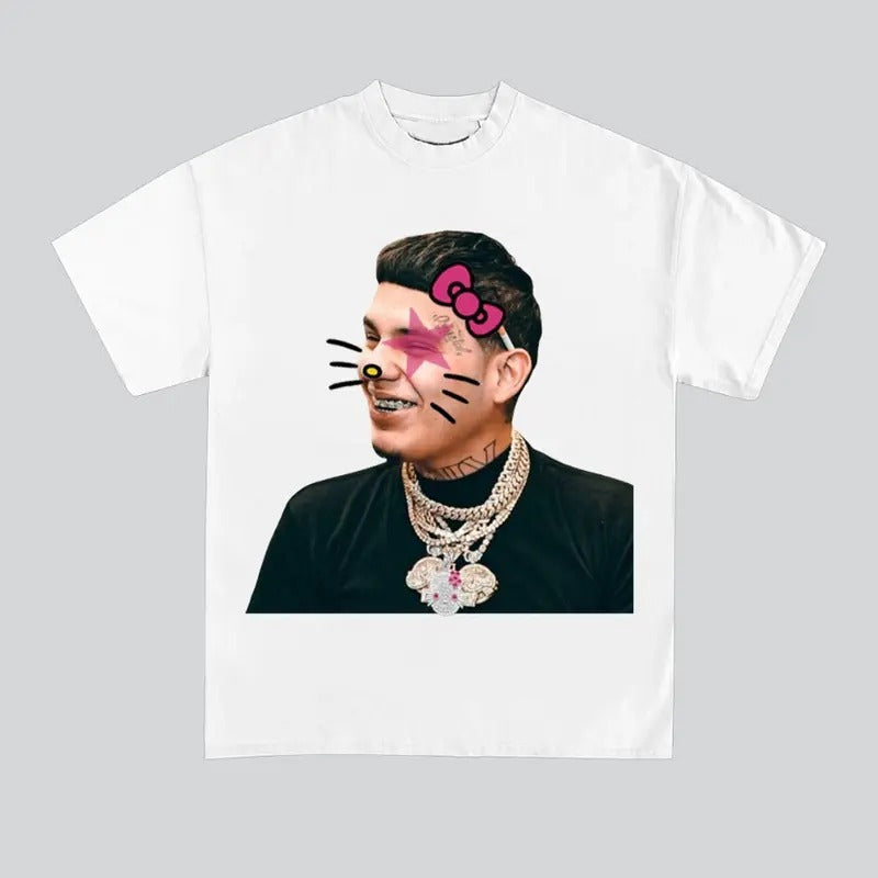 Deebabyy Kitty Super Star Graphic Rap Tee Shirt Streetwear New Design Hoodie, Sweatshirt | UrbanDripWear.com