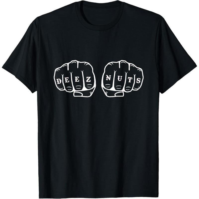 Deez Nuts Funny Knuckles Tattoo T-Shirt made in usa Hoodie, Sweatshirt | UrbanDripWear.com