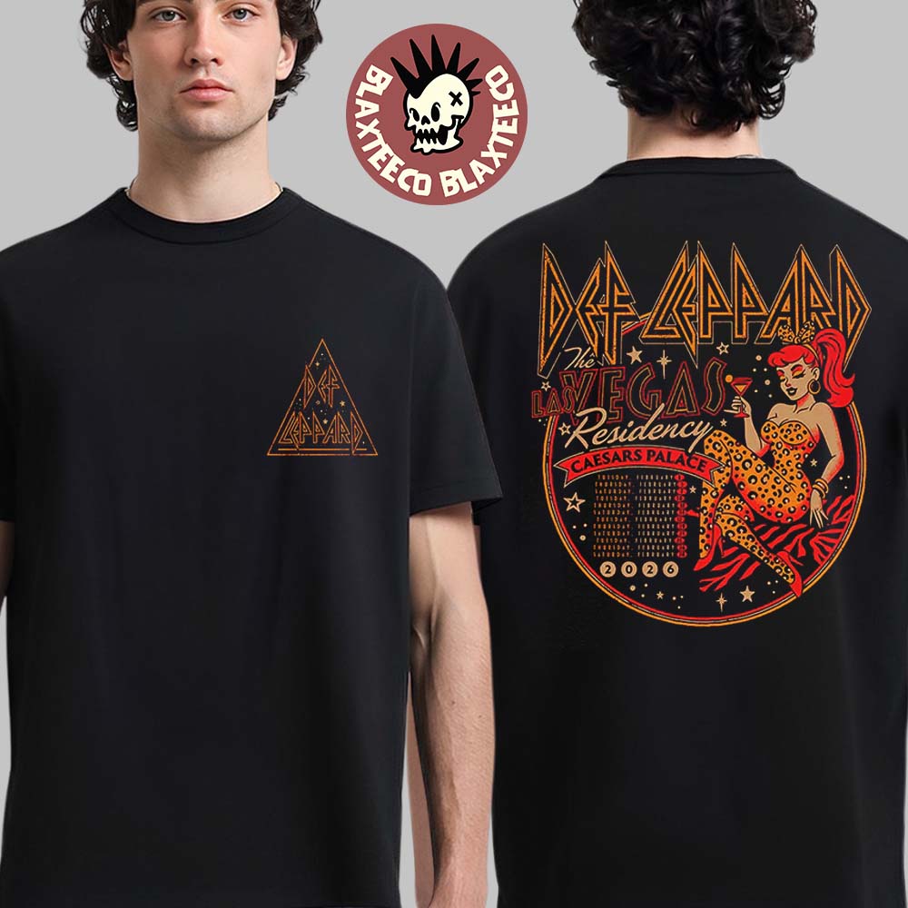 Def Leppard The Las Vegas Residency 2026 Merch Live At Caesars Palace T-Shirt
