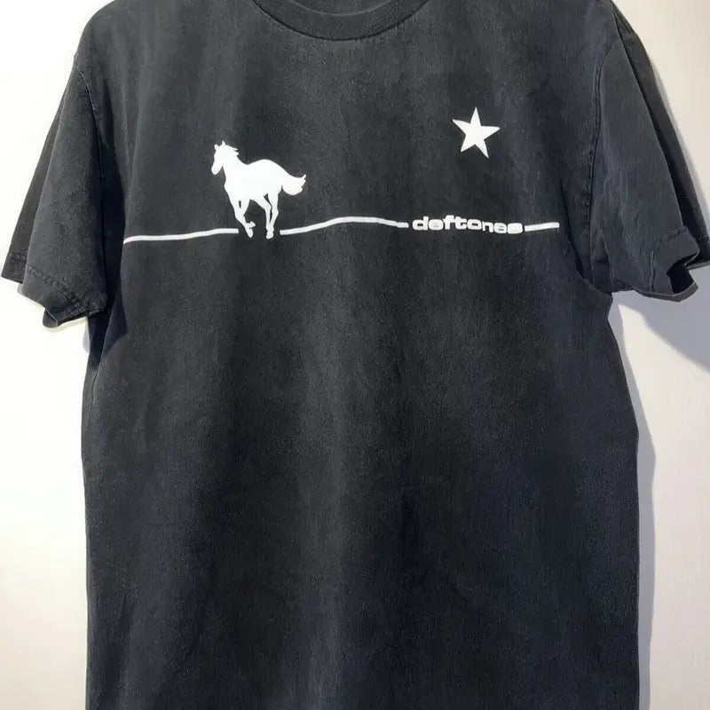 Def tones White Pony Tour Black T-Shirt Collection Unisex Stylish Designs - VM8 ! Hoodie, Sweatshirt | UrbanDripWear.com