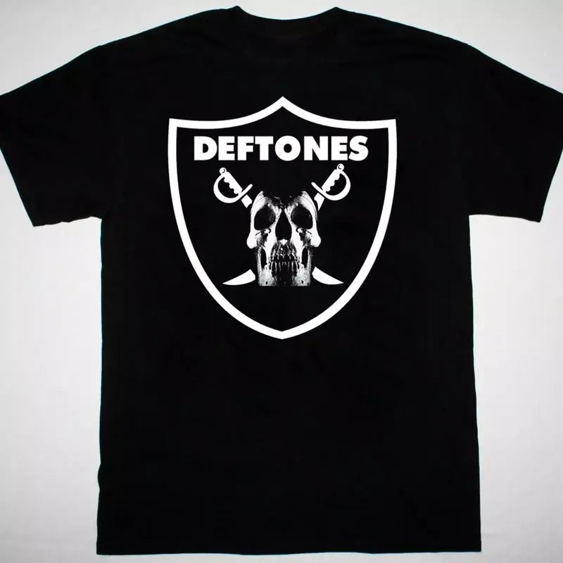 Deftones band logo Short Sleeve T-shirt cotton Menswear Top Hoodie, Sweatshirt | UrbanDripWear.com