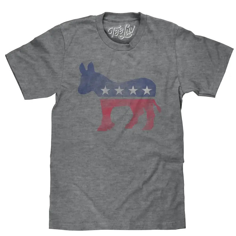 Democrat Donkey T-Shirt - Gray Hoodie, Sweatshirt | UrbanDripWear.com