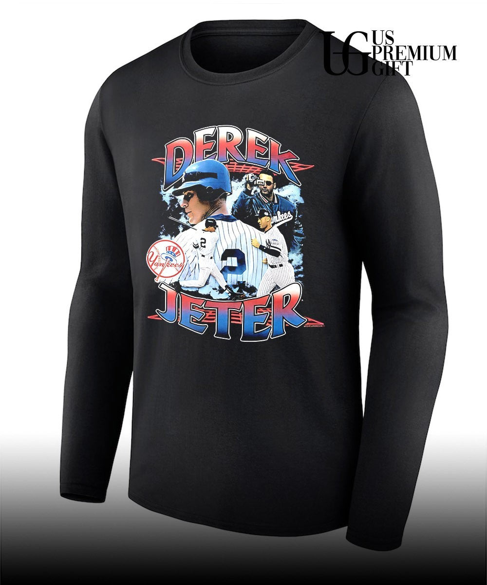 Derek Jeter New York Yankees baseball Cooperstown vintage shirt