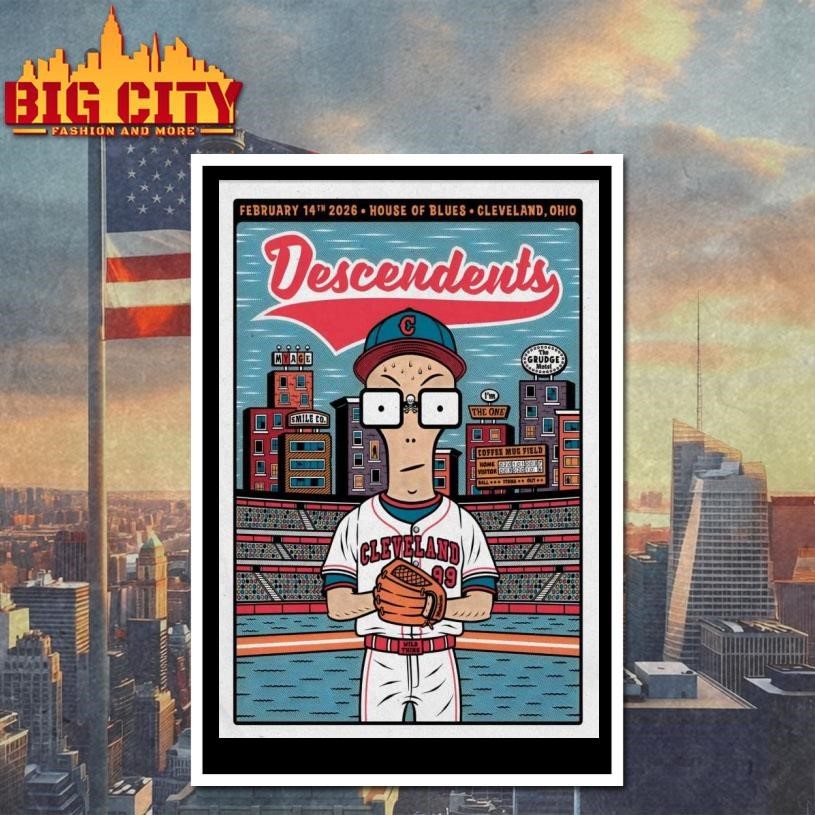 Descendents Feb 14 2026 In Cleveland OH Poster Shirt