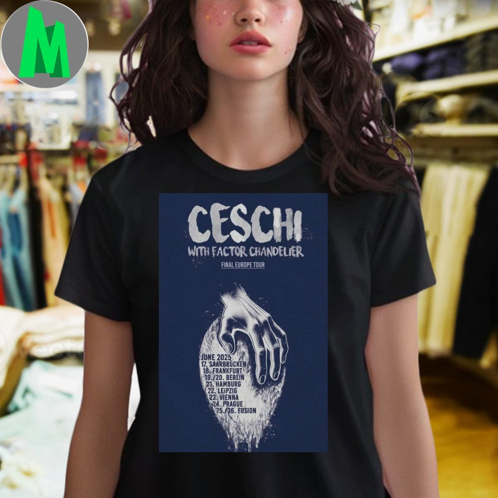 Design 2025 Ceschi European Tour Poster Shirt