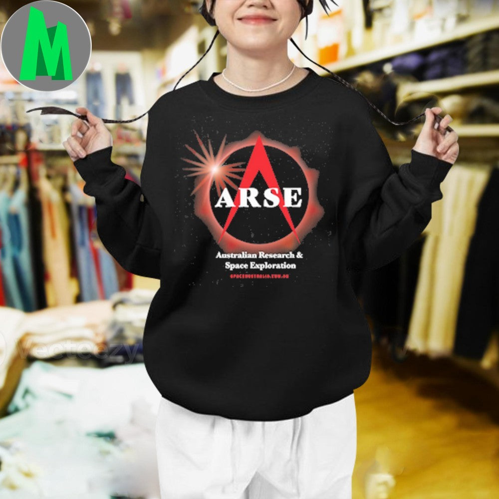Design ARSE Australian Research & Space Exploration Blood Moon Eclipse T-Shirt