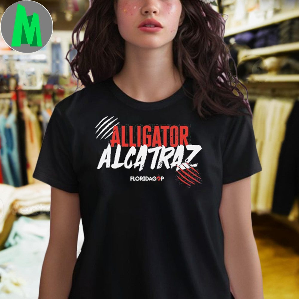 Design Alligator Alcatraz Florida GOP Political Graphic T-Shirt