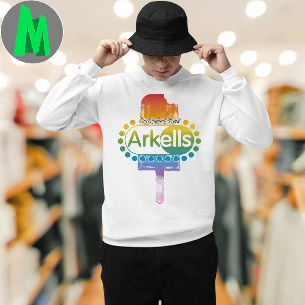 Design Arkells Popsicle Rainbow Graphic Crop T-Shirt