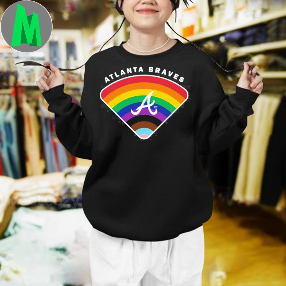 Design Atlanta Braves Pride 2025 MLB Baseball Team Fan Apparel T-Shirt