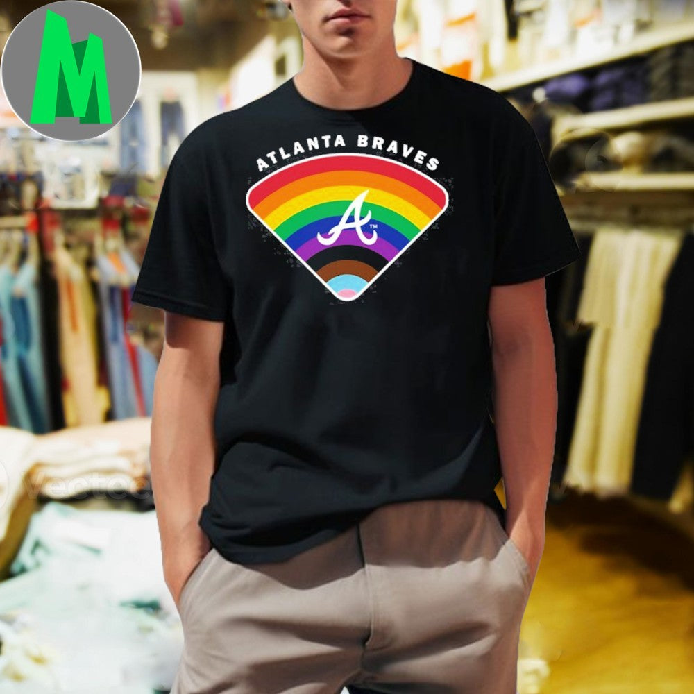 Design Atlanta Braves Pride 2025 MLB Baseball Team Fan Apparel T-Shirt