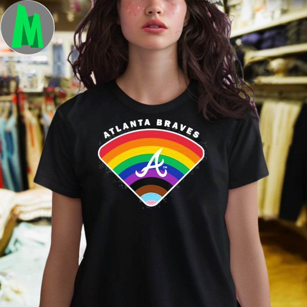 Design Atlanta Braves Pride 2025 MLB Baseball Team Fan Apparel T-Shirt