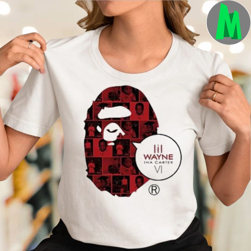 Design BAPE Lil Wayne Tha Carter VI Special Edition Collectible Graphic T-Shirt