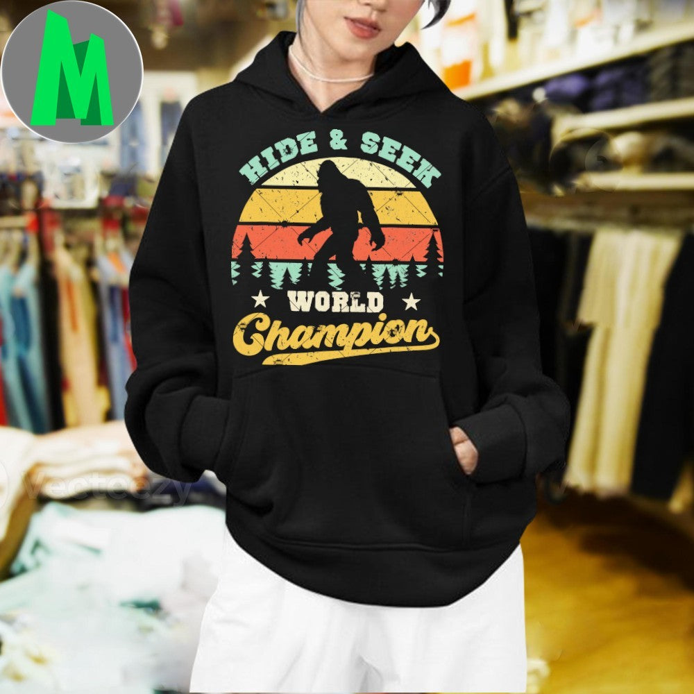 Design Bigfoot Hide And Seek World Champion Shirt