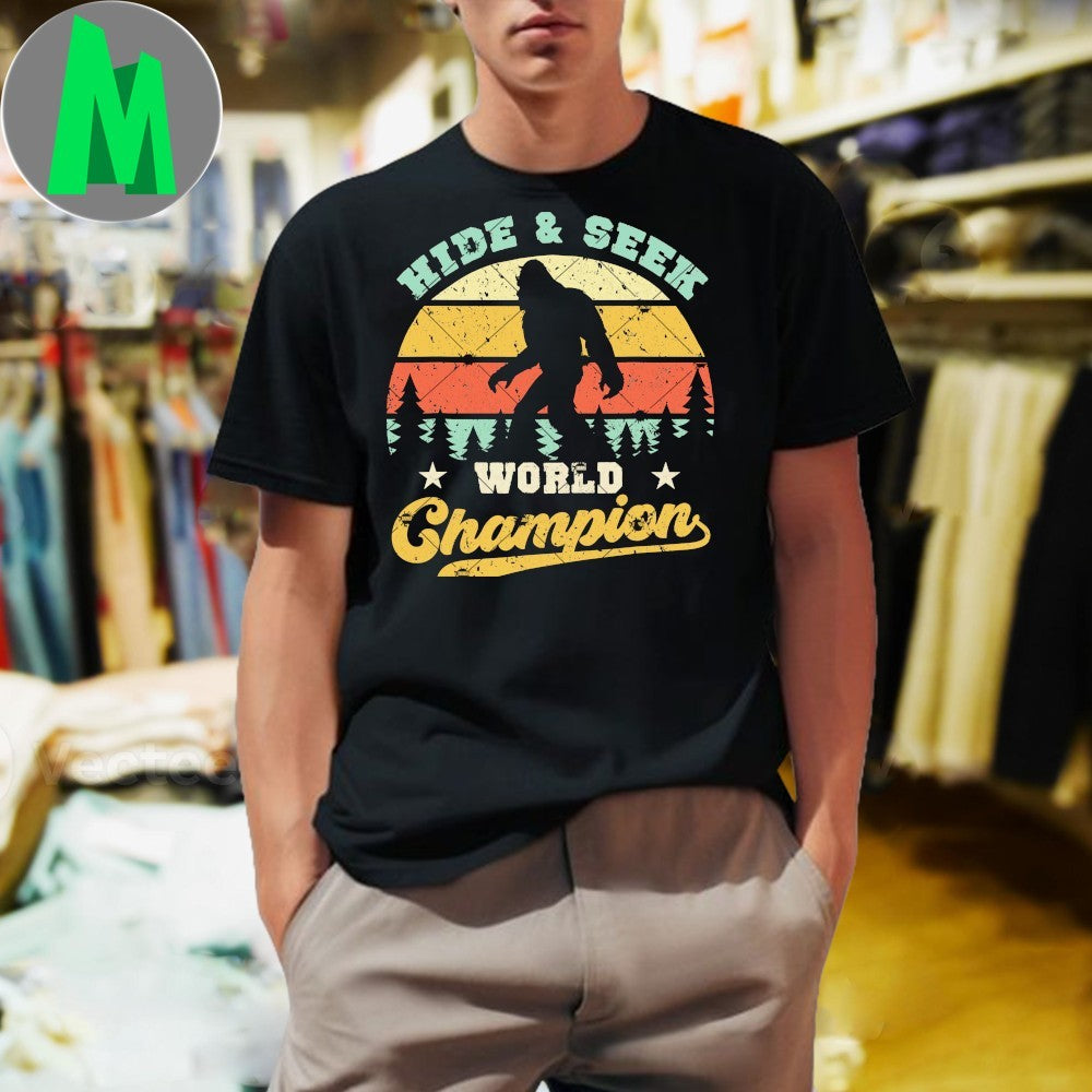 Design Bigfoot Hide And Seek World Champion Shirt