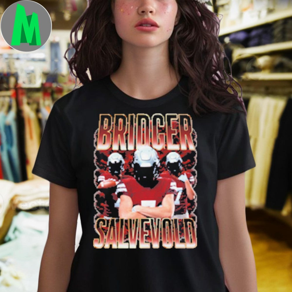 Design Bridger Salvevold Football Player Fan Graphic T-Shirt