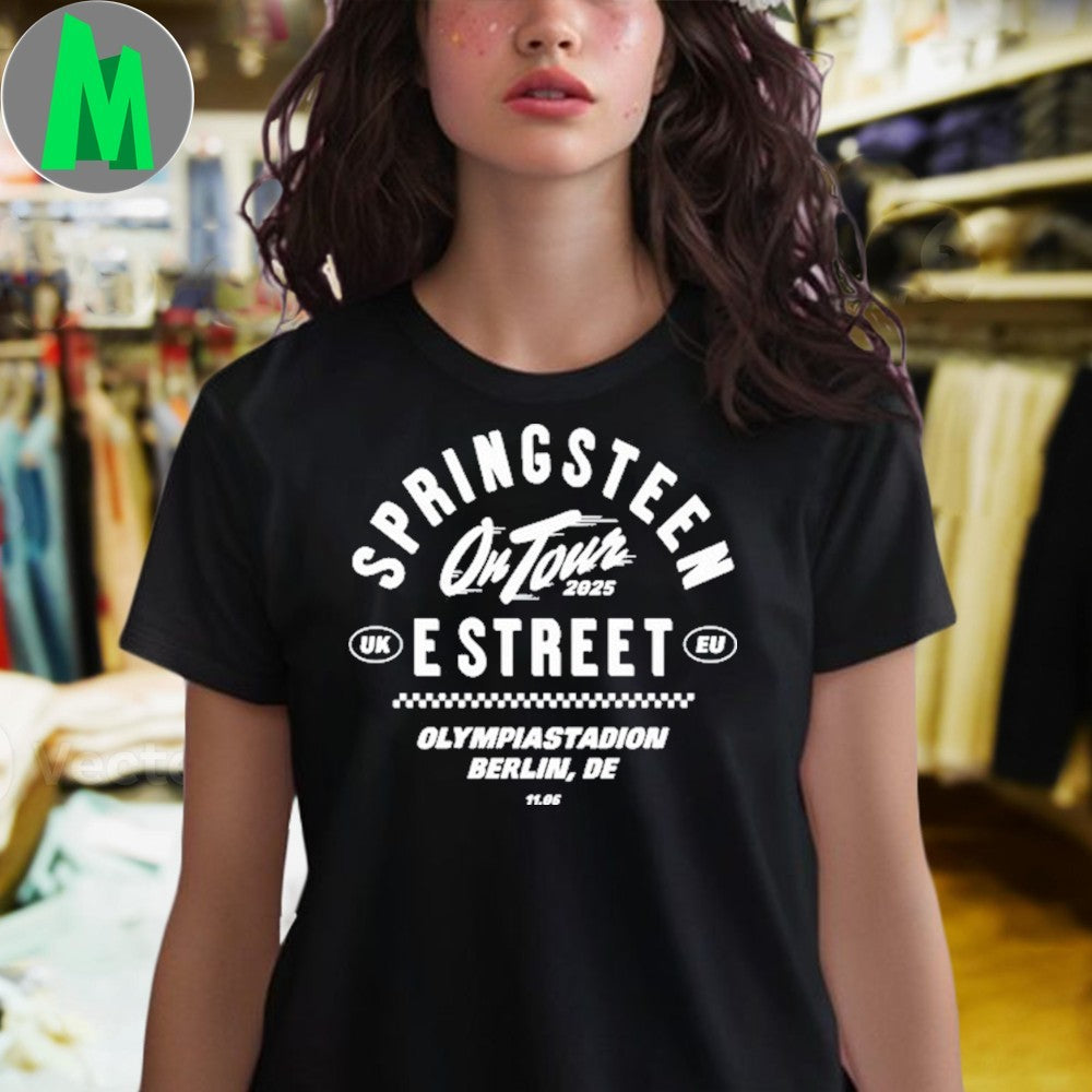 Design Bruce Springsteen & E Street Band On Tour Olympiastadion Berlin June 11 2025 Graphic T-Shirt