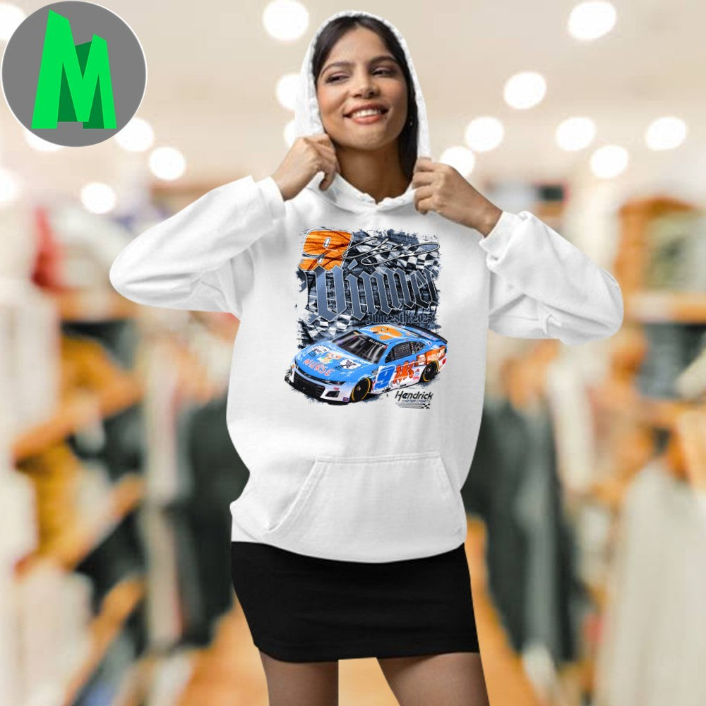 Design Chase Elliott #9 2025 Atlanta NASCAR Winner Signature T-Shirt