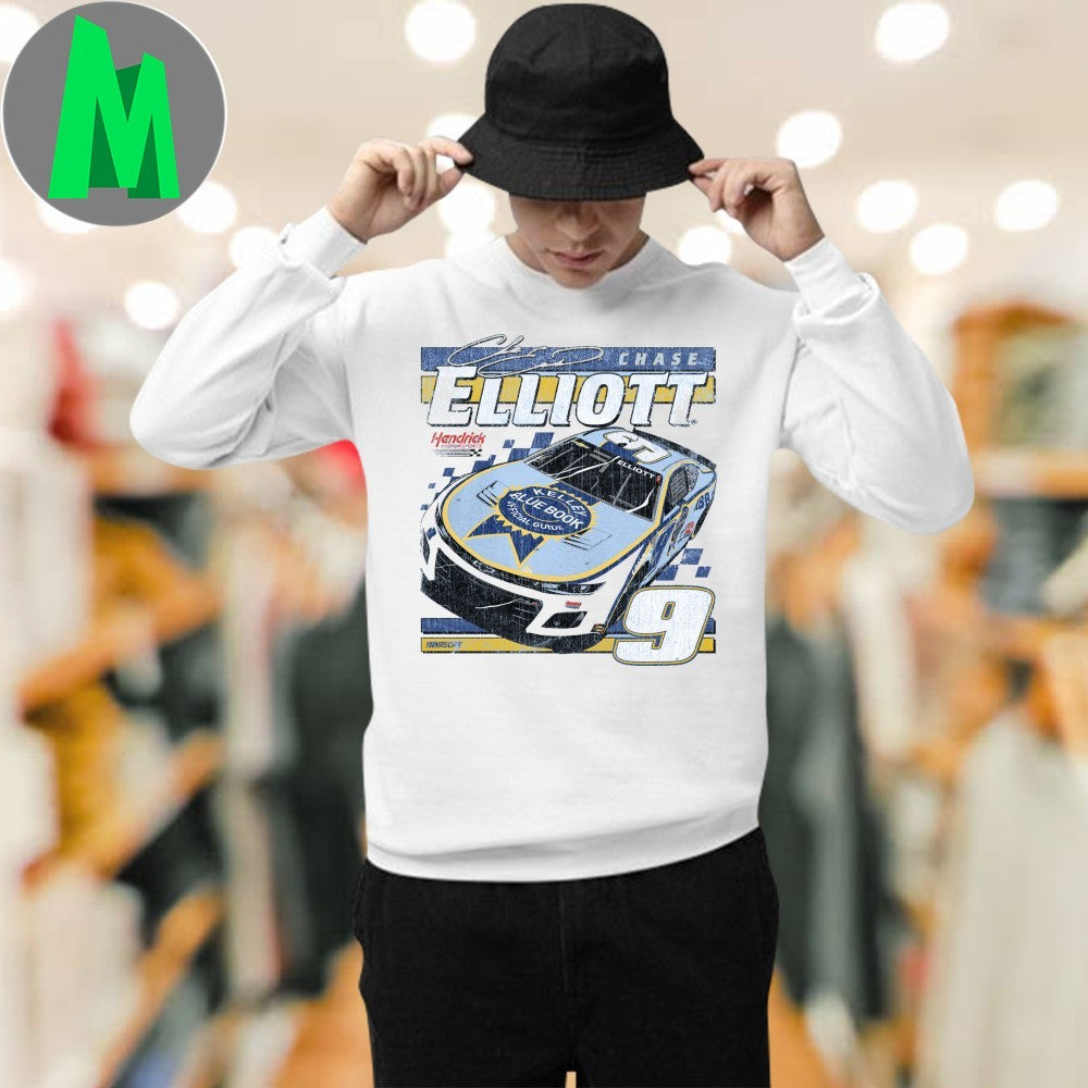 Design Chase Elliott #9 Kelley Blue Book NASCAR Racing T-Shirt