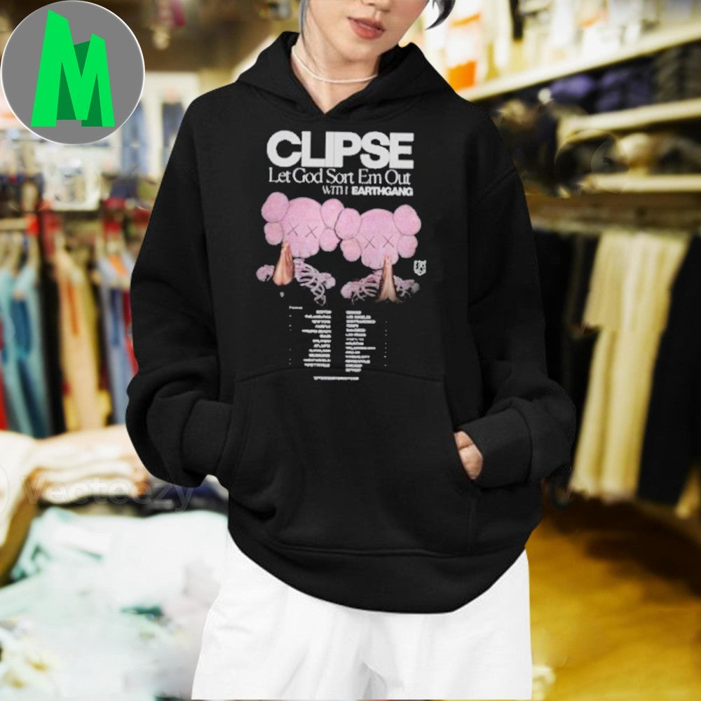 Design Clipse Let God Sort Em Out Earthgang Tour Graphic T-Shirt