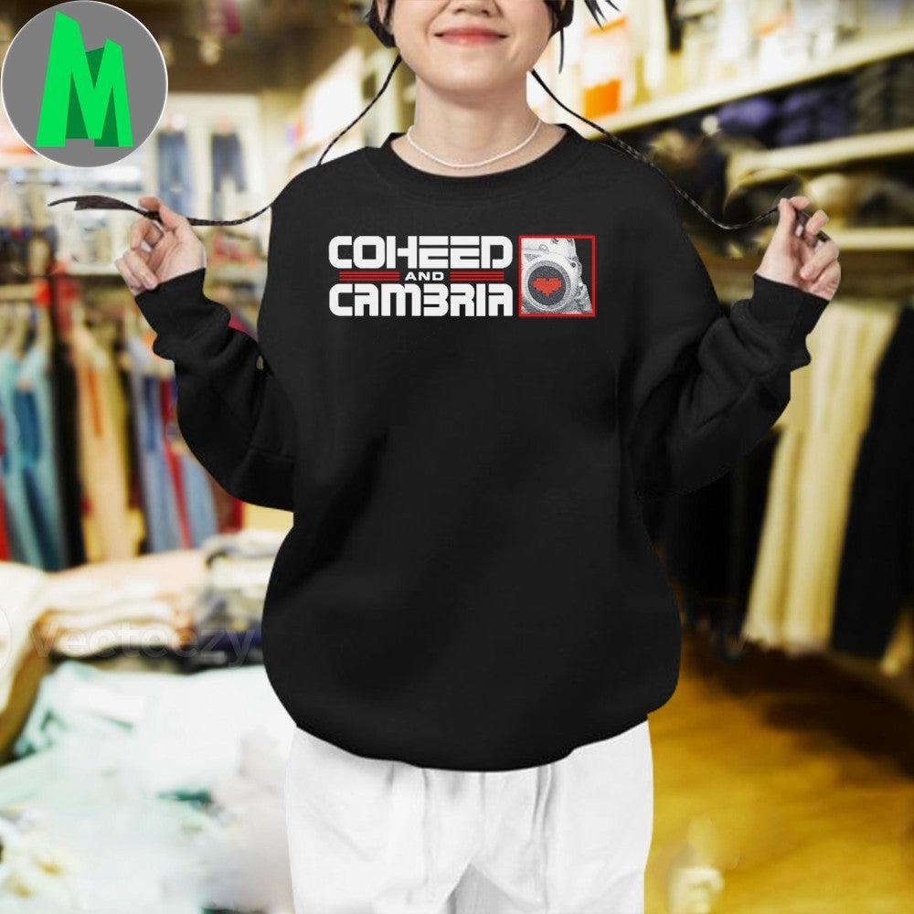 Design Coheed and Cambria Pixel Heart Machine Graphic T-Shirt