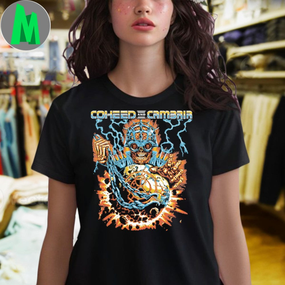 Design Coheed and Cambria Planet Skull Graphic T-Shirt