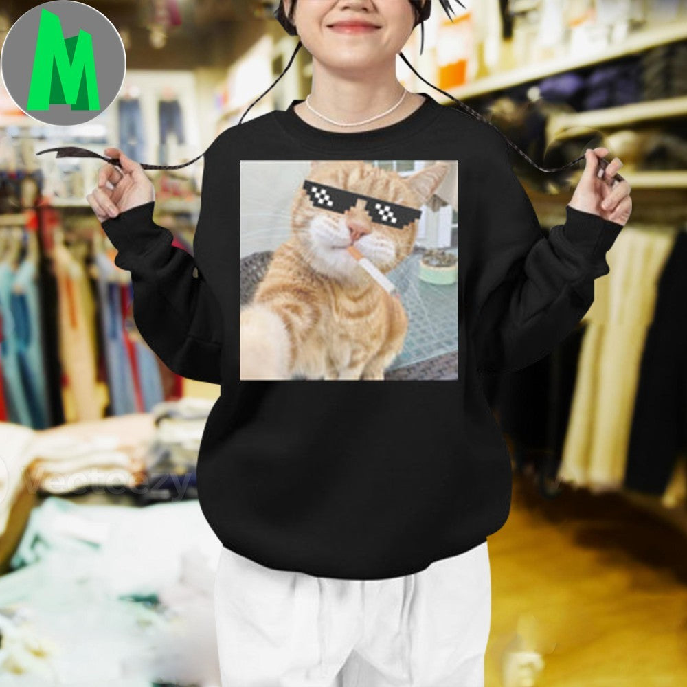 Design Cool ahh cat Cringey Shirt