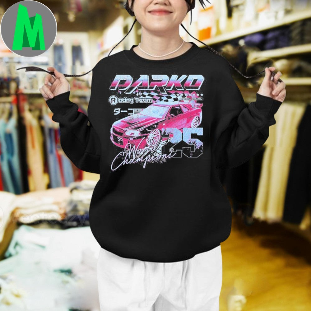 Design Darko Racing Team 2025 World Champions Car Graphic T-Shirt