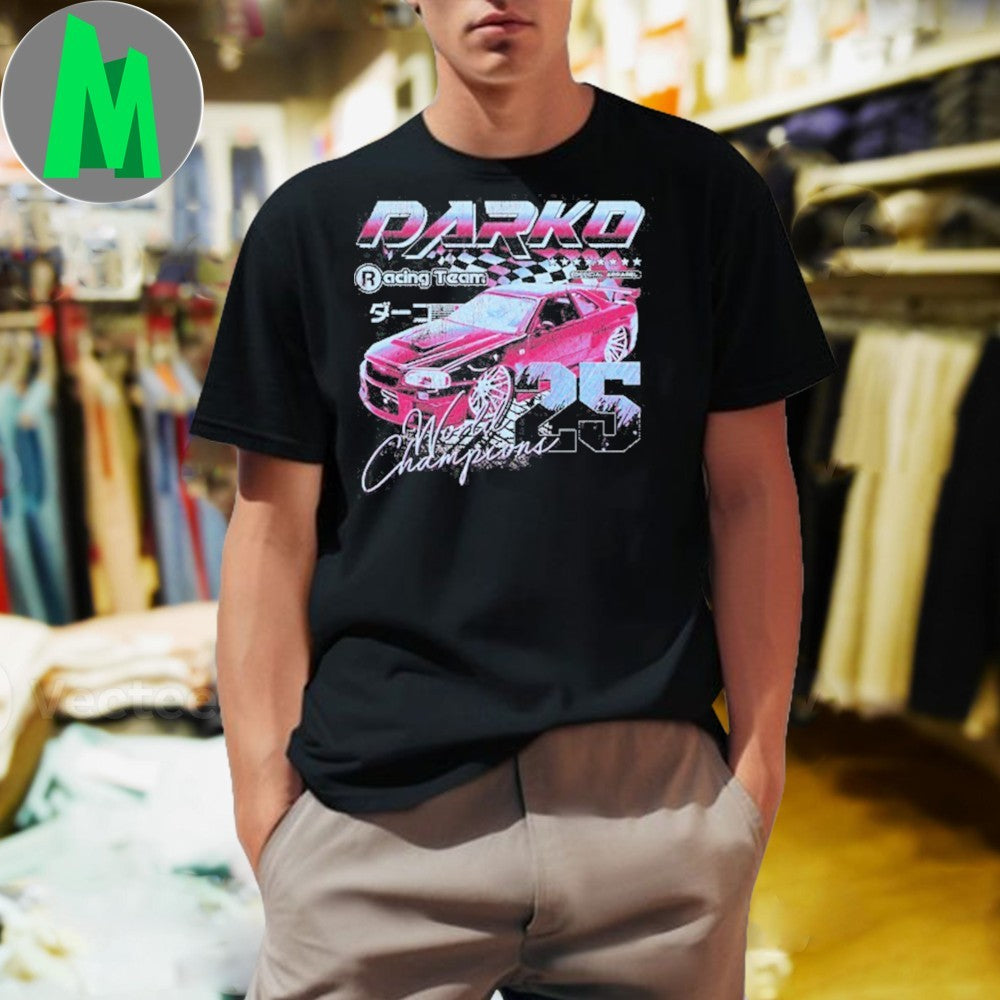 Design Darko Racing Team 2025 World Champions Car Graphic T-Shirt