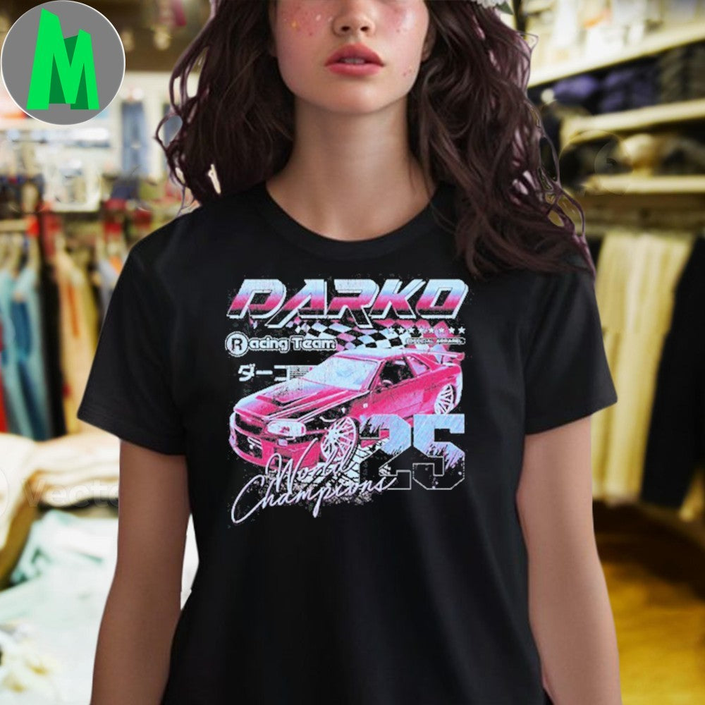 Design Darko Racing Team 2025 World Champions Car Graphic T-Shirt